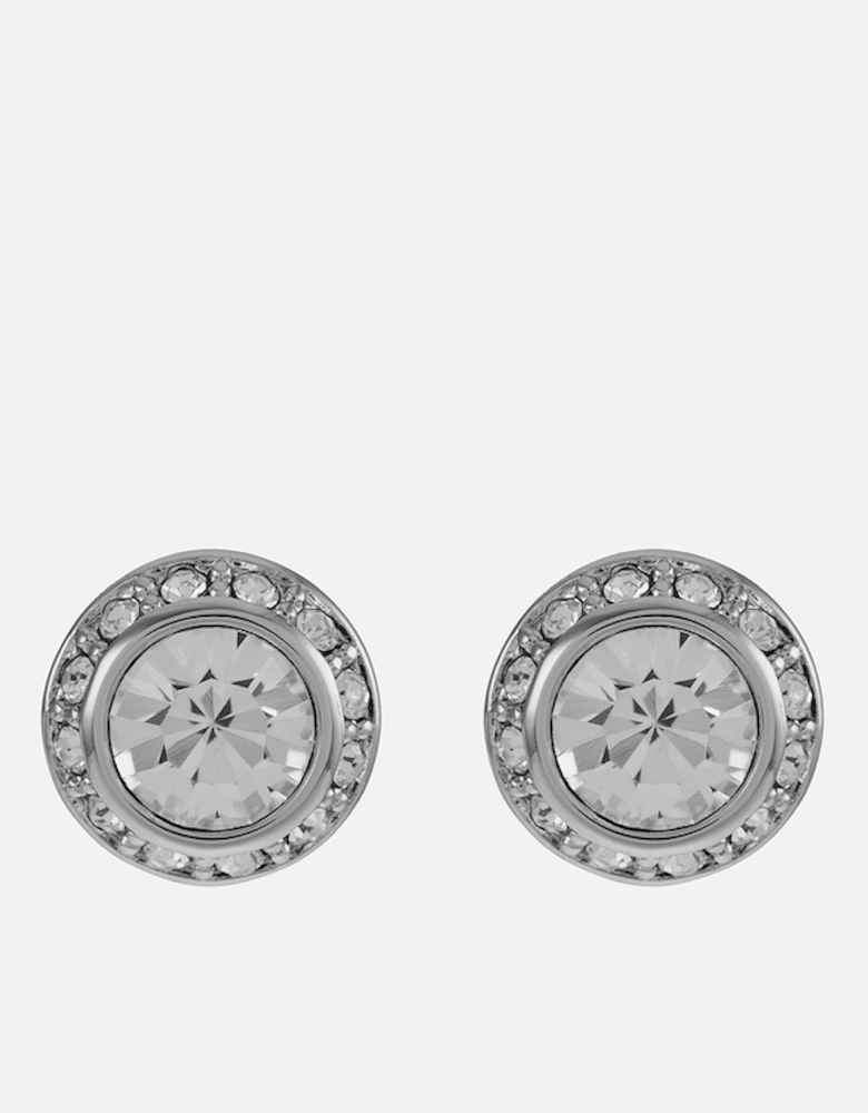 Soletia Solitaire Silver-Plated Stud Earrings