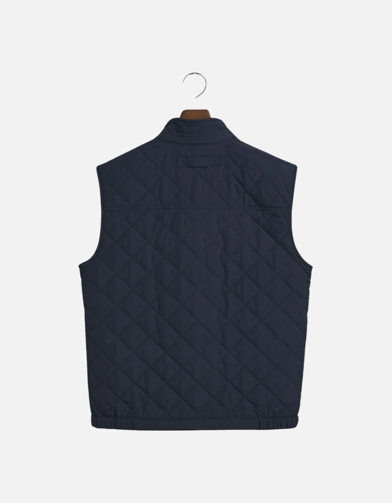 Quilted Windcheater Vest - Evening Blue