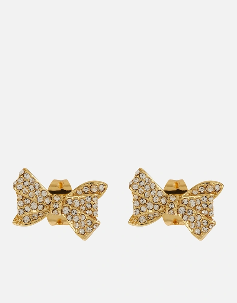 Barseta Gold-Plated Bow Stud Earrings