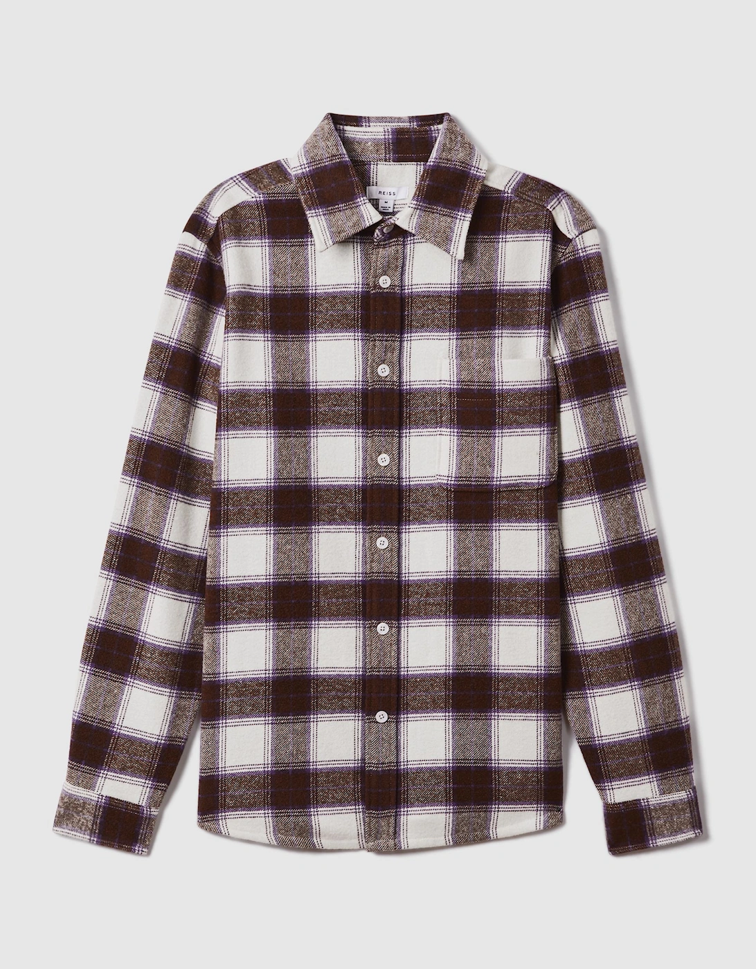 Brushed Checked Button-Through Shirt, 2 of 1