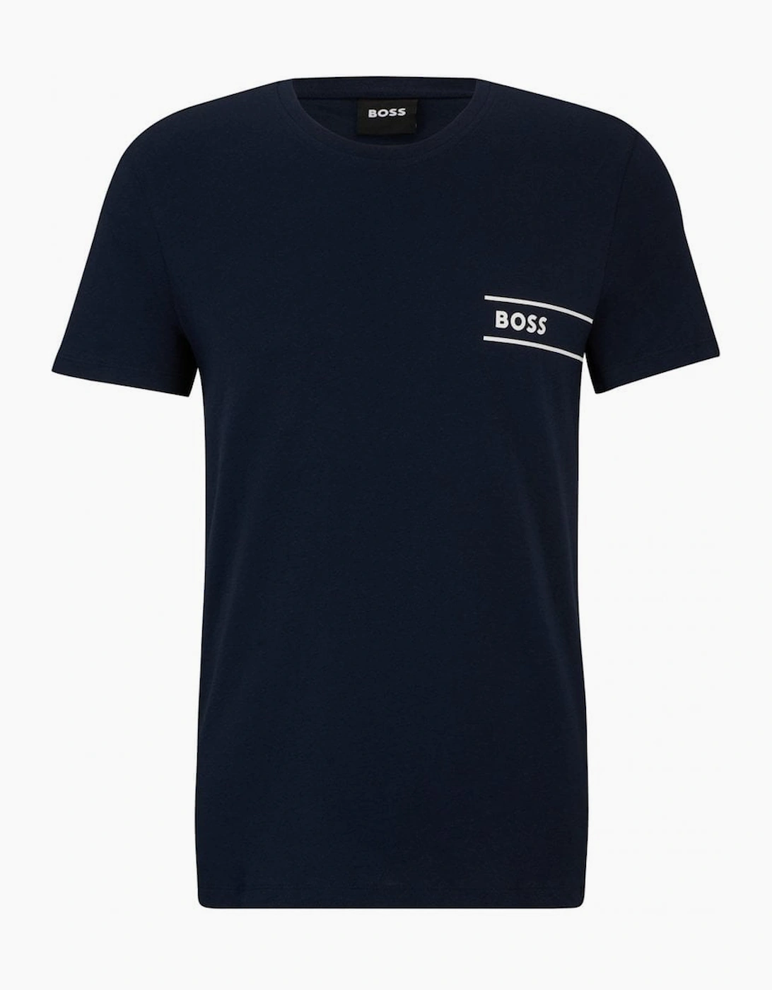 Hugo Boss Men's Black Navy Crew Neck T-Shirt - Size: 36