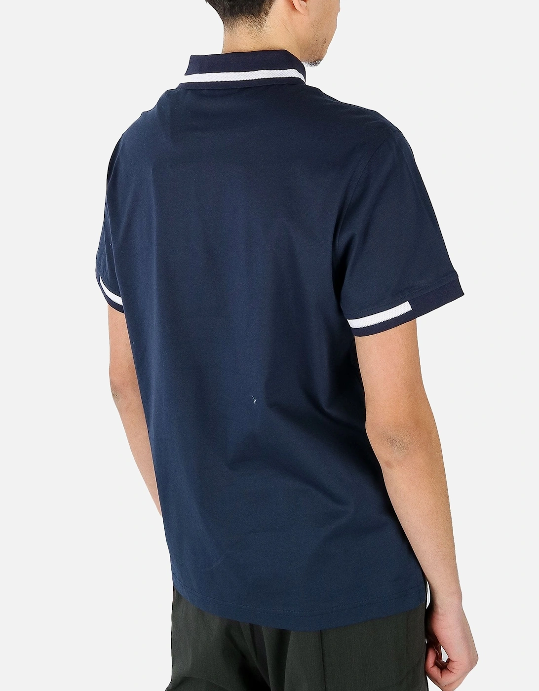 Graph Zip Navy Polo Shirt