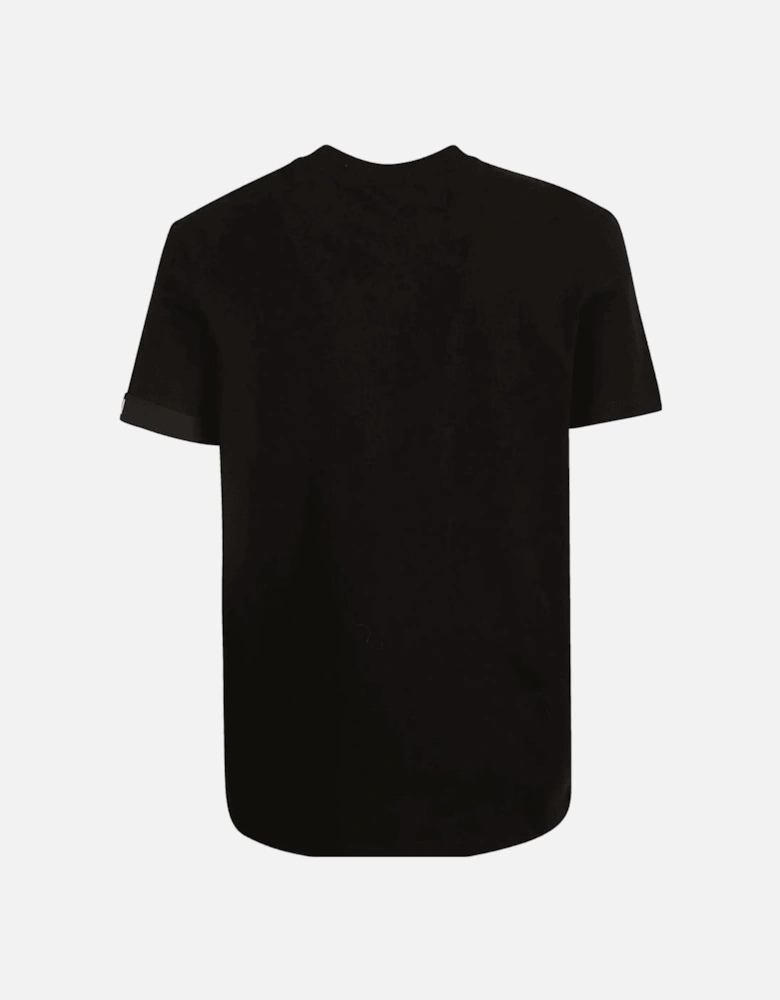 Icon Tape Logo Basic Black T-Shirt
