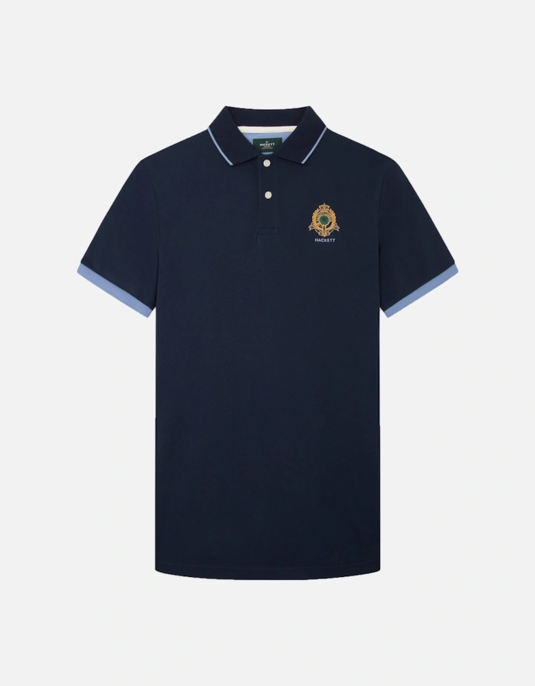 Heritage Logo Polo Shirt Navy