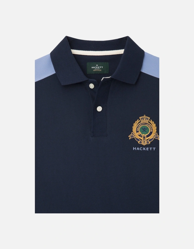 Heritage Multi Polo Shirt Navy