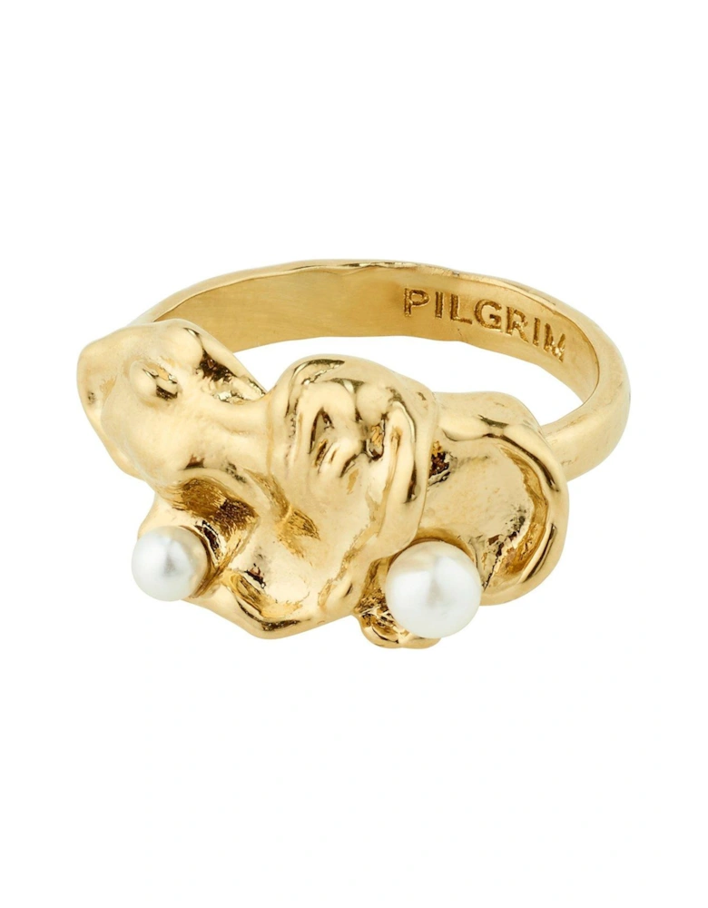 MOON ring gold-plated