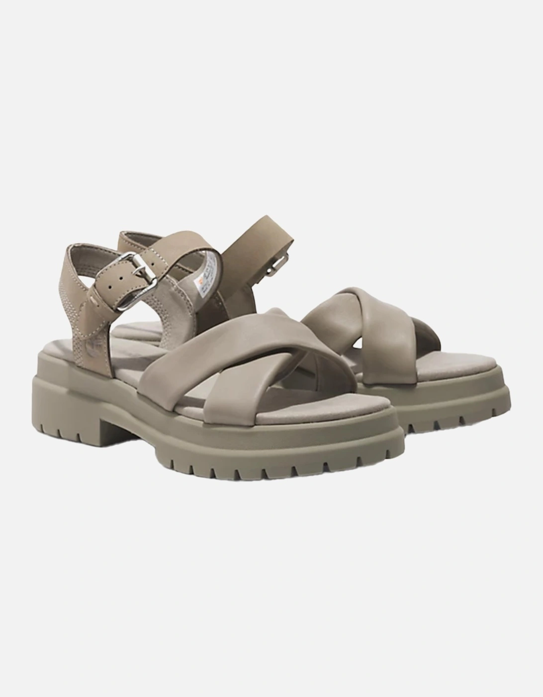 Womens London Vibe Cross-Strap Sandals (Grey)