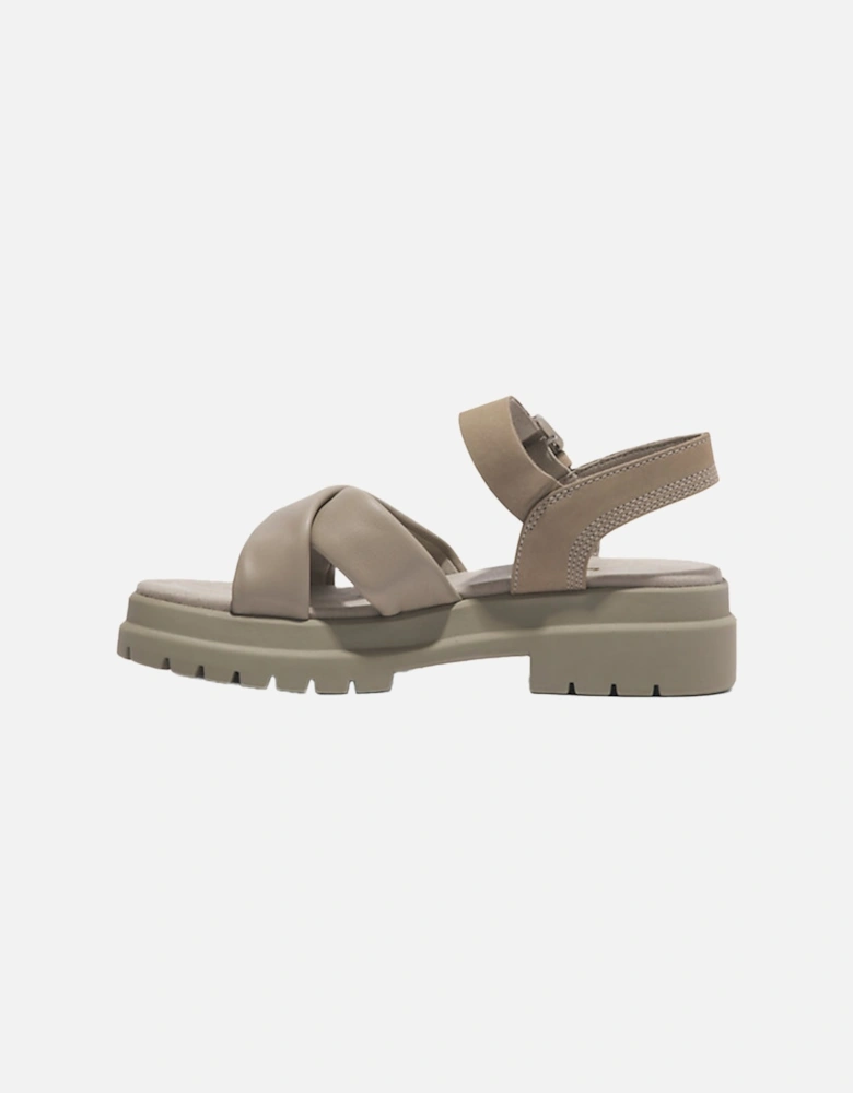 Womens London Vibe Cross-Strap Sandals (Grey)