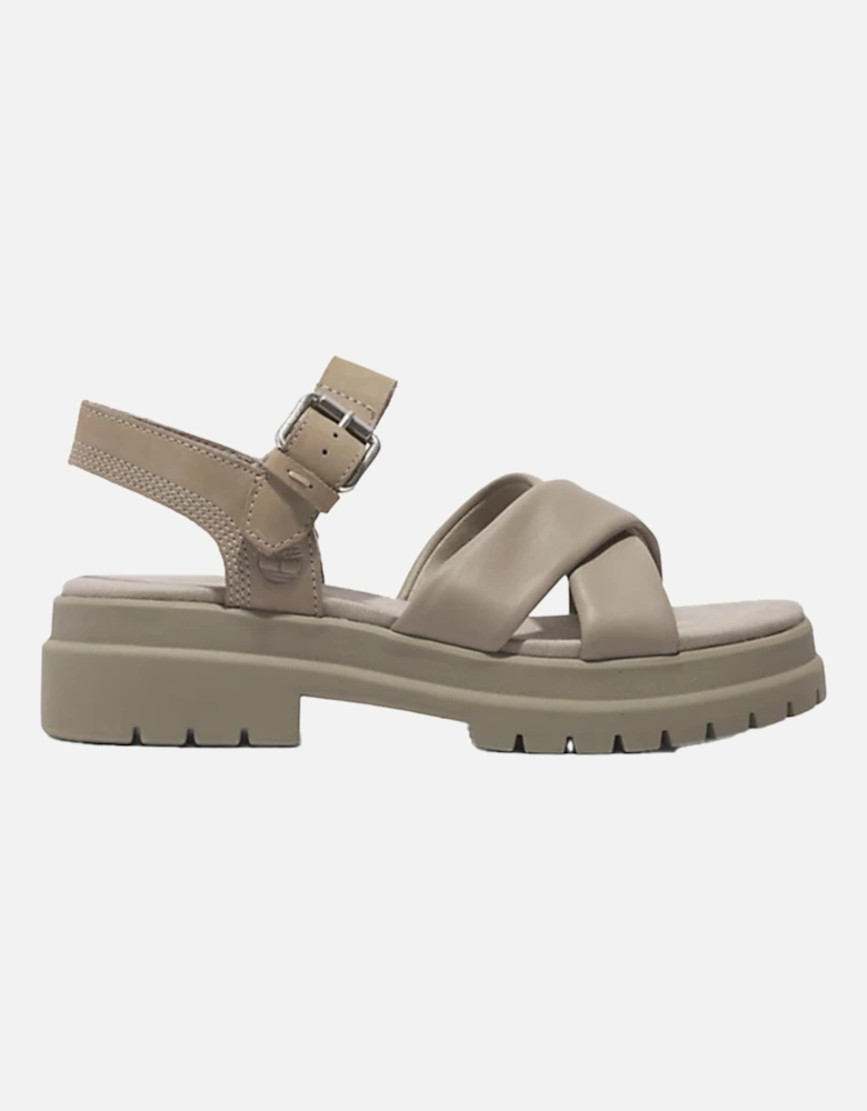 Womens London Vibe Cross-Strap Sandals (Grey)