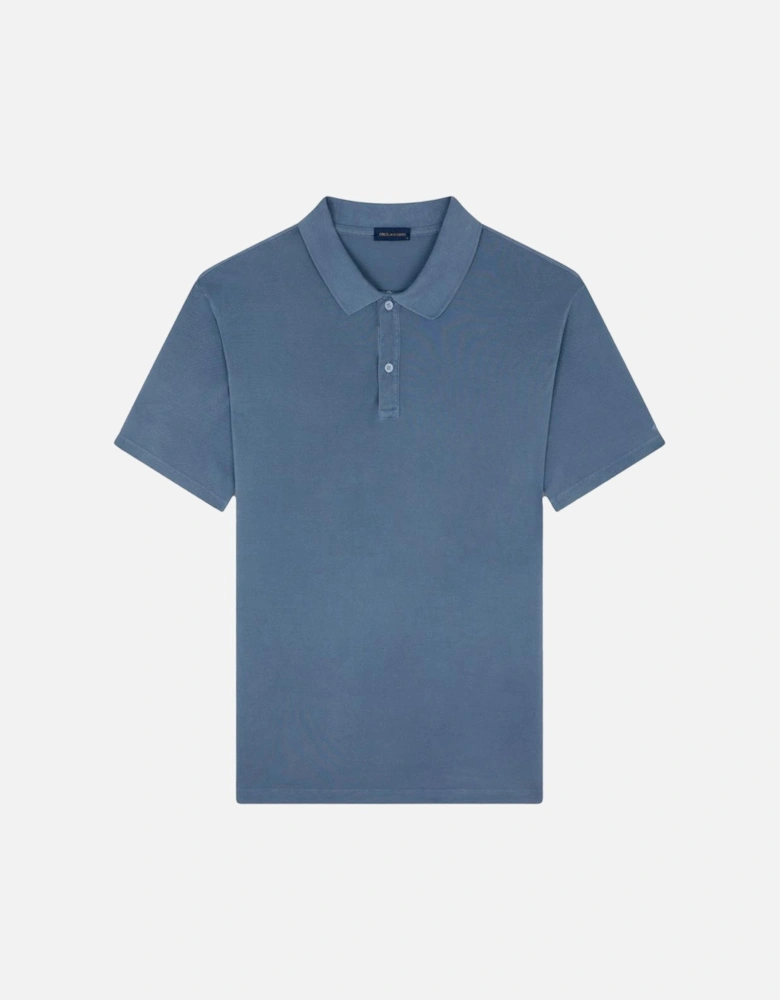 GD Pique Cotton Polo Shirt 635 Dark Denim