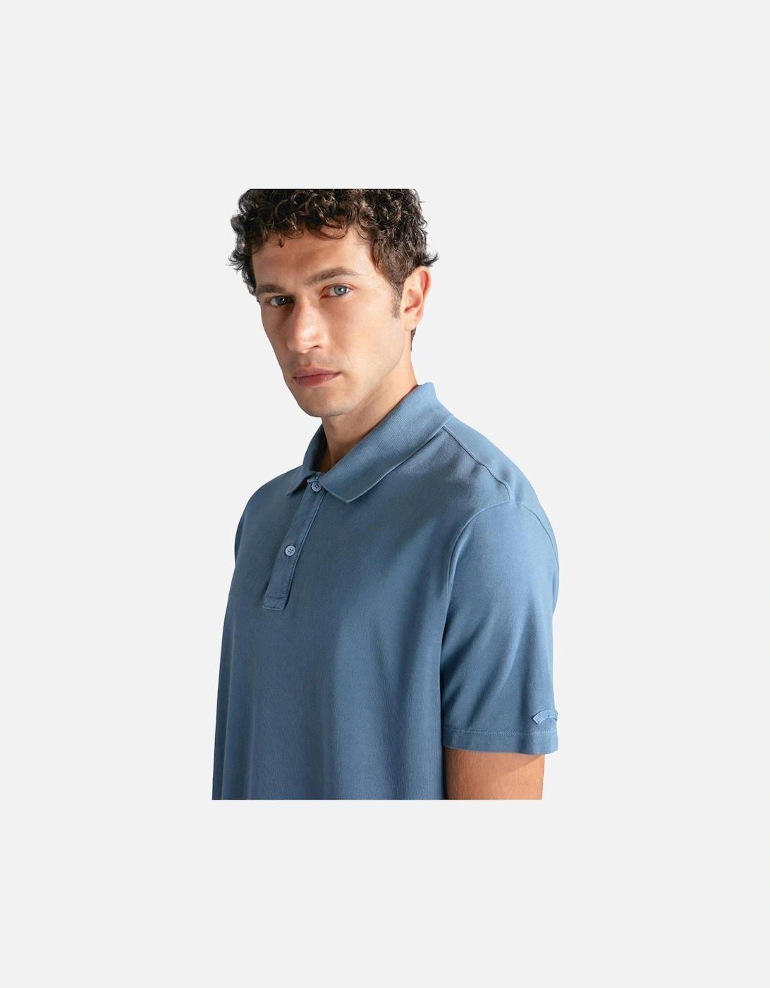 GD Pique Cotton Polo Shirt 635 Dark Denim