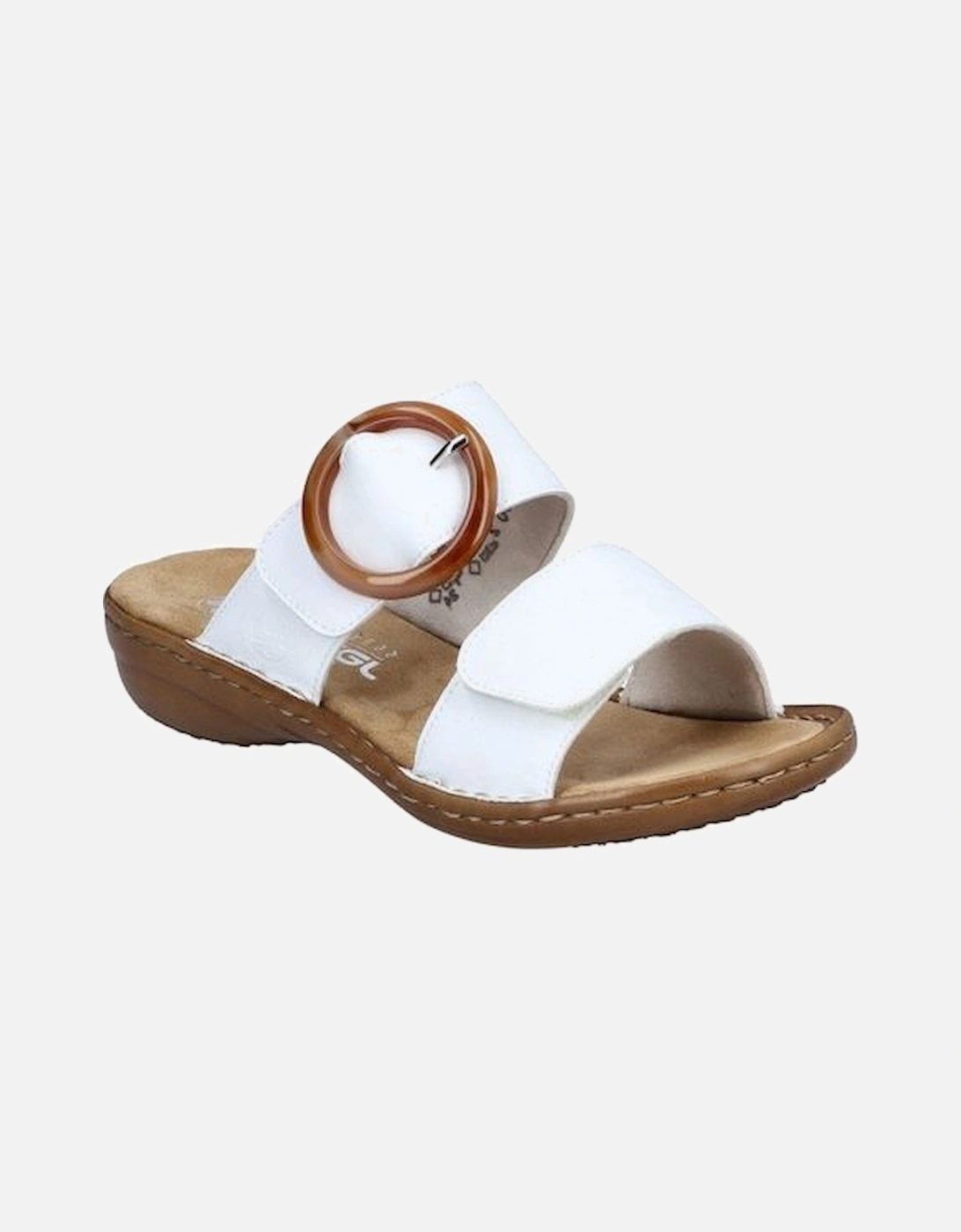 60894-80 slip on sandal in white, 2 of 1