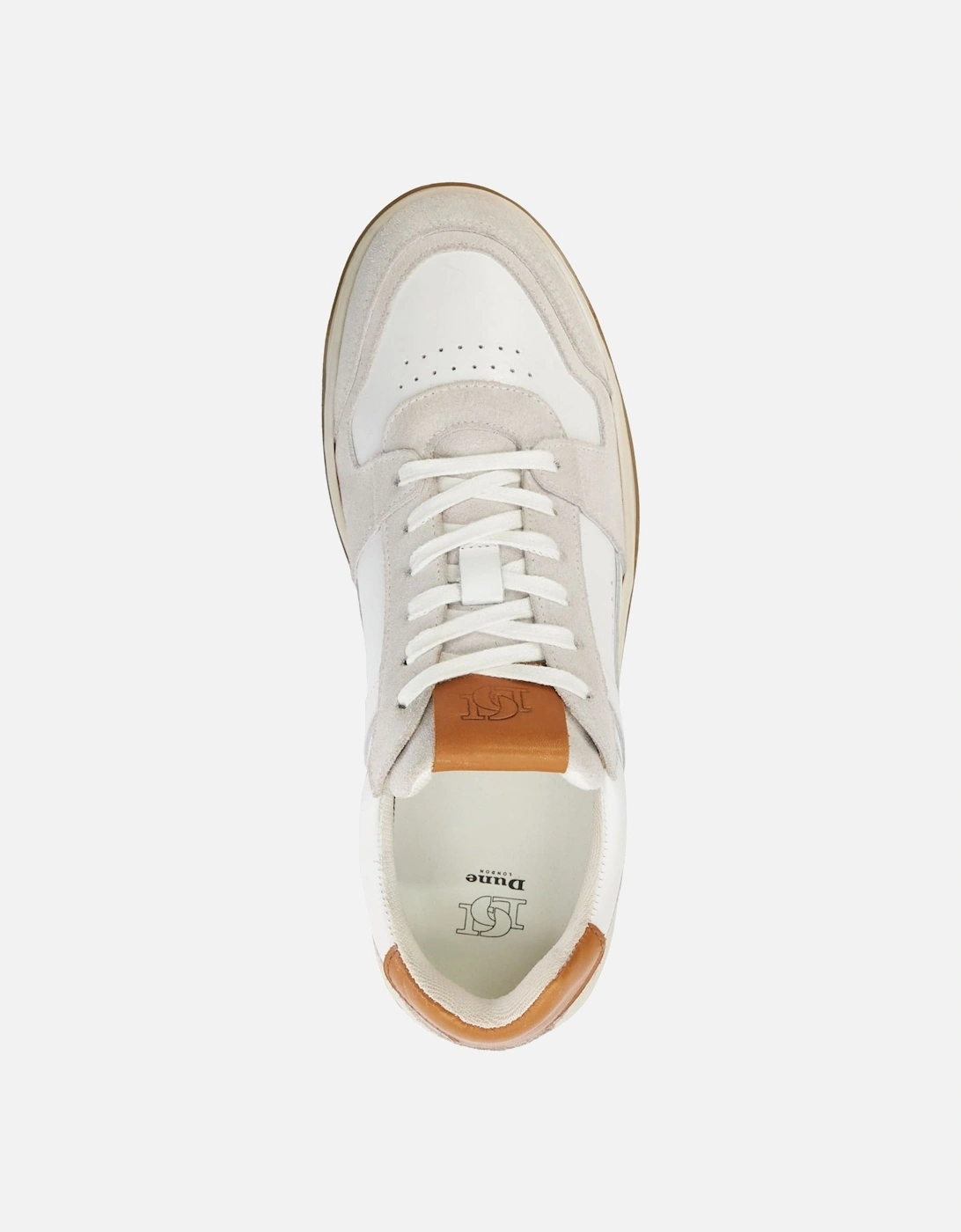 Mens Tylor - Leather Lace-Up Trainers