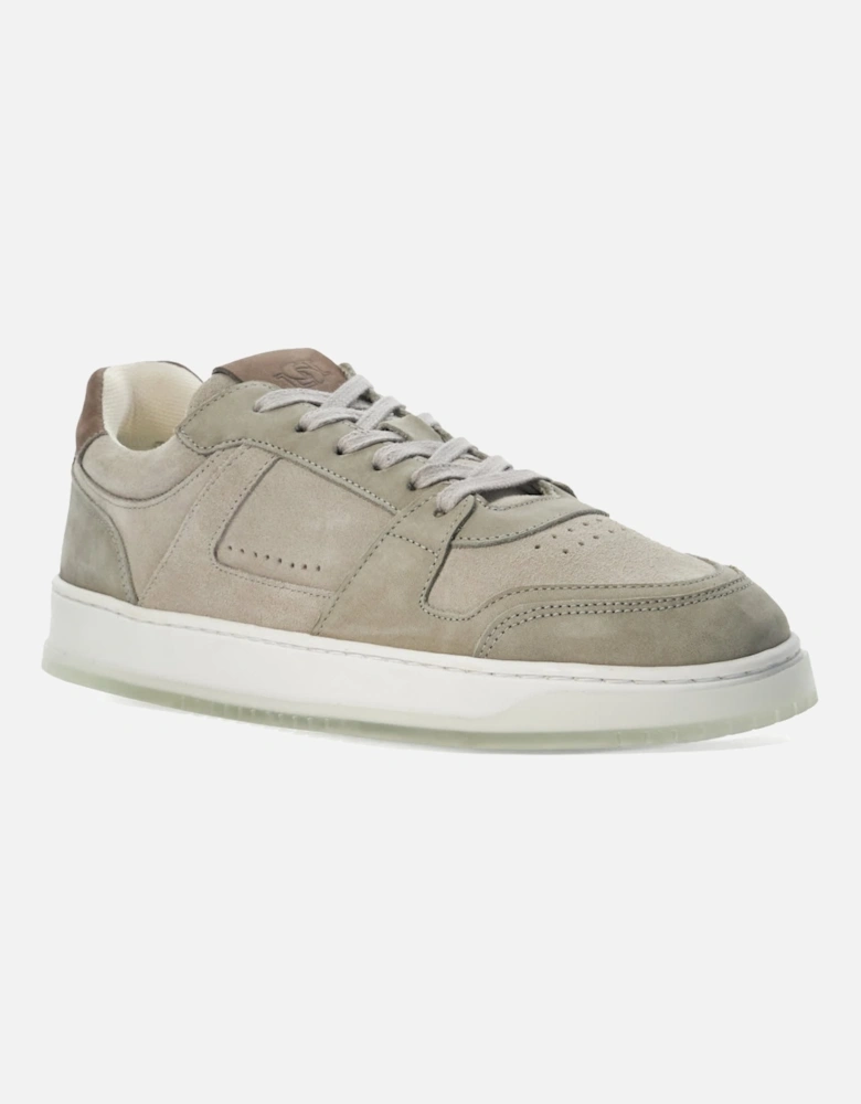 Mens Tylor - Leather Lace-Up Trainers