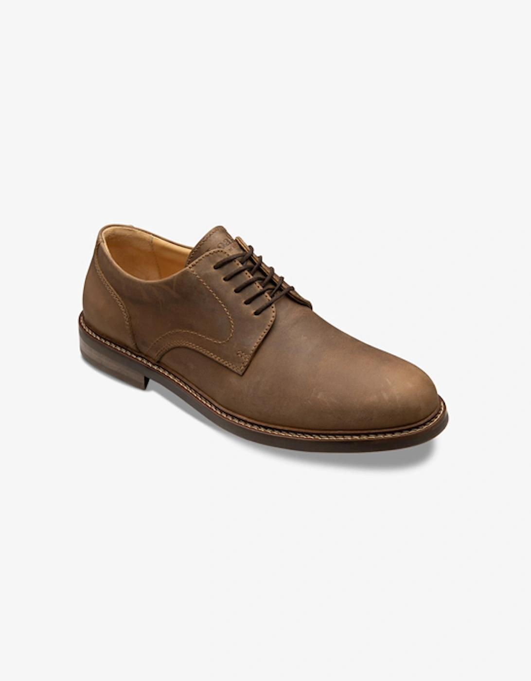 Men's Franklin Derby Plain Nubuck Brown, 5 of 4