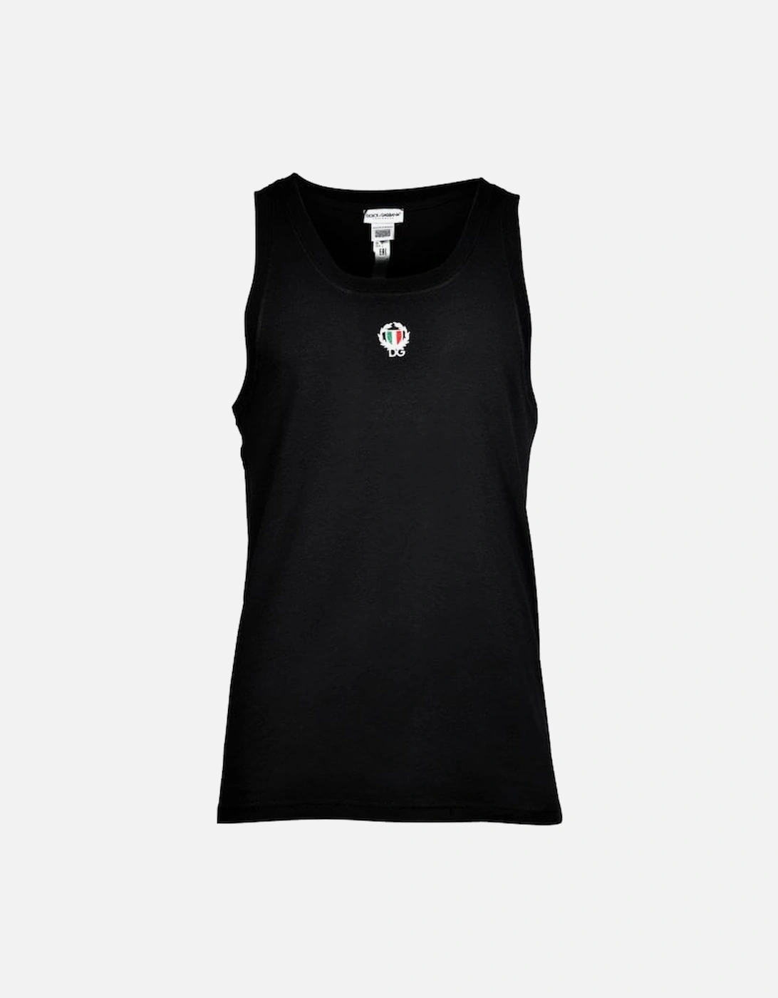 Dolce& Gabbana Tank Top Vest with Crest, Black, 4 of 3