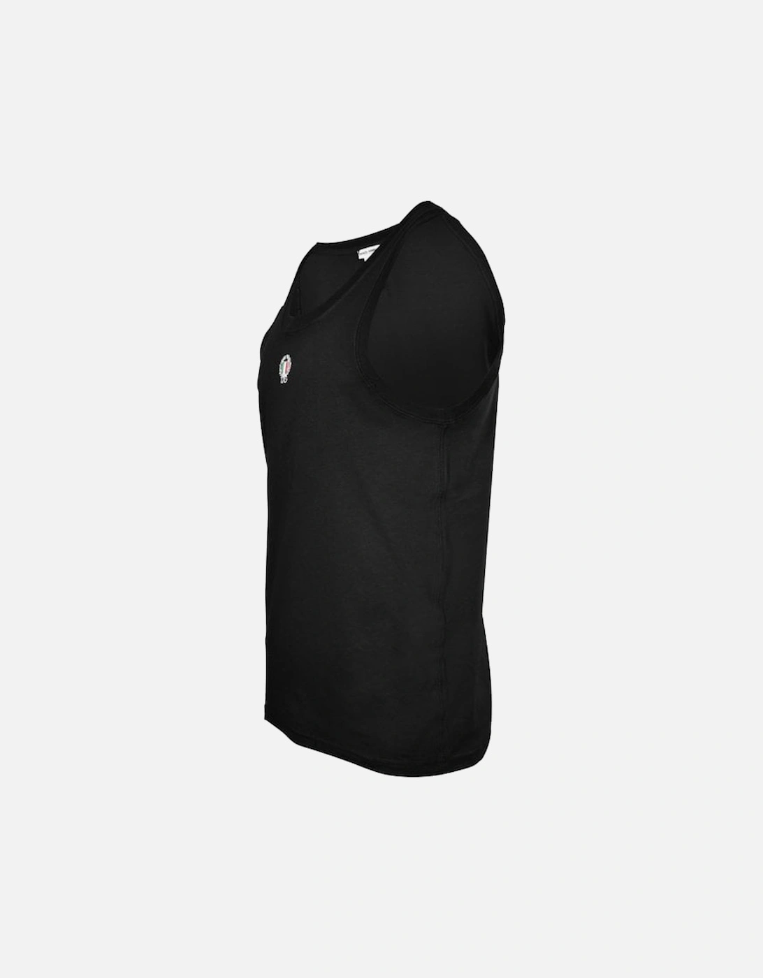 Dolce& Gabbana Tank Top Vest with Crest, Black