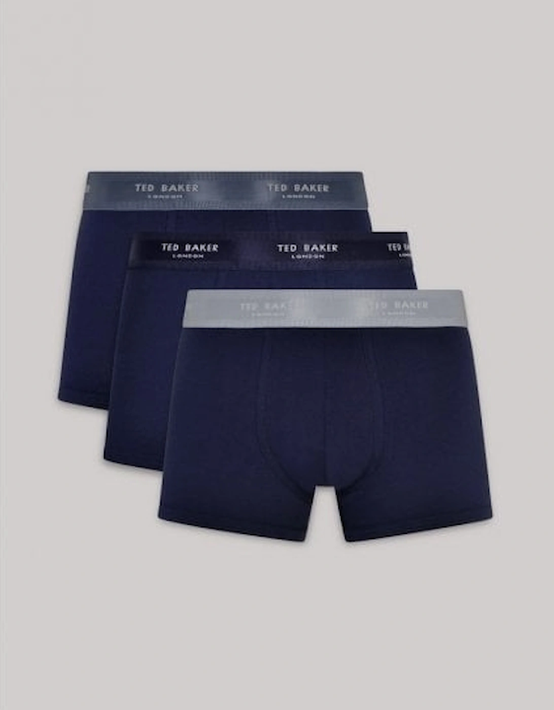 3-Pack Cotton Stretch Boxer Trunks, Navy, 7 of 6