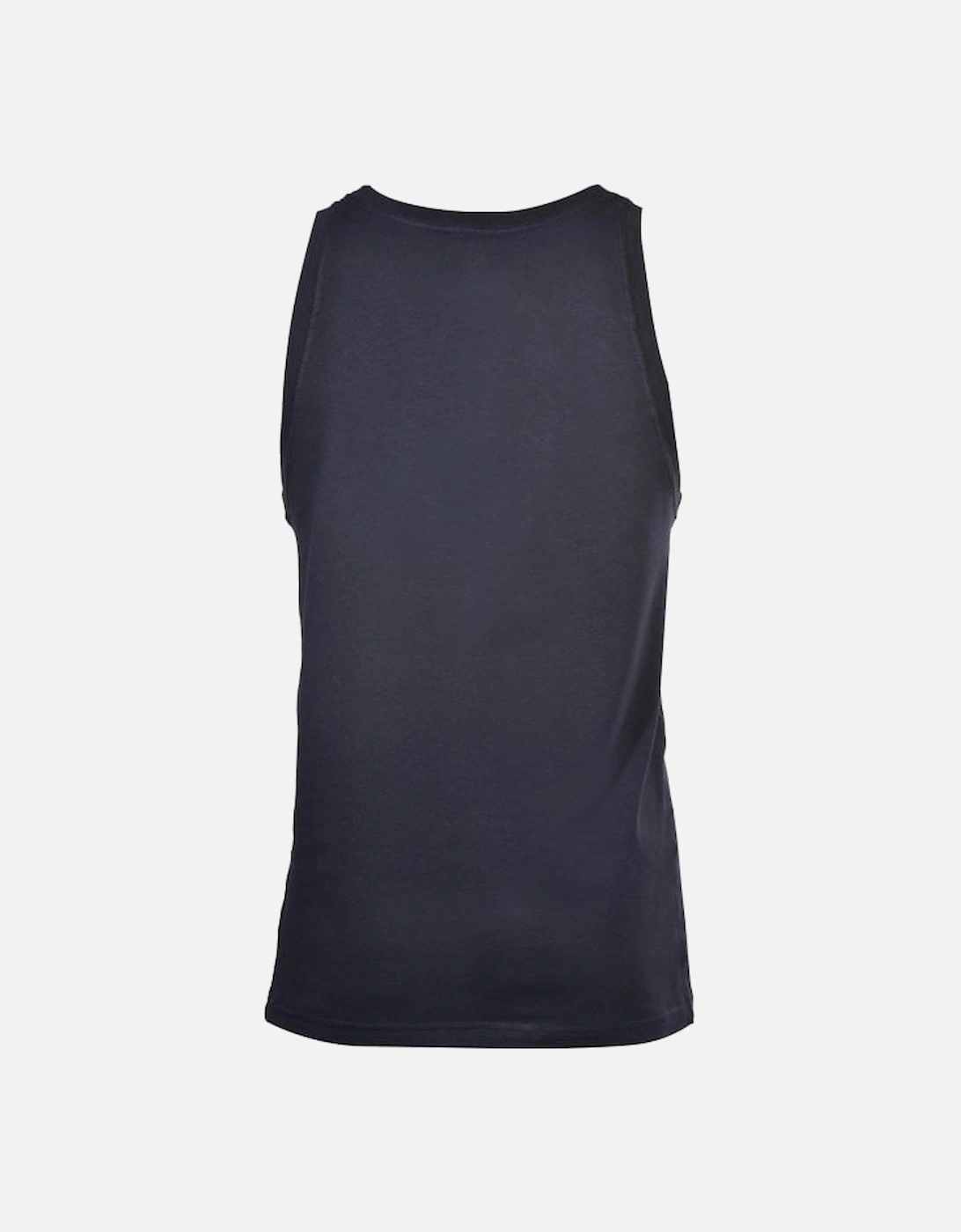 Dolce& Gabbana Tank Top Vest with Crest, Navy