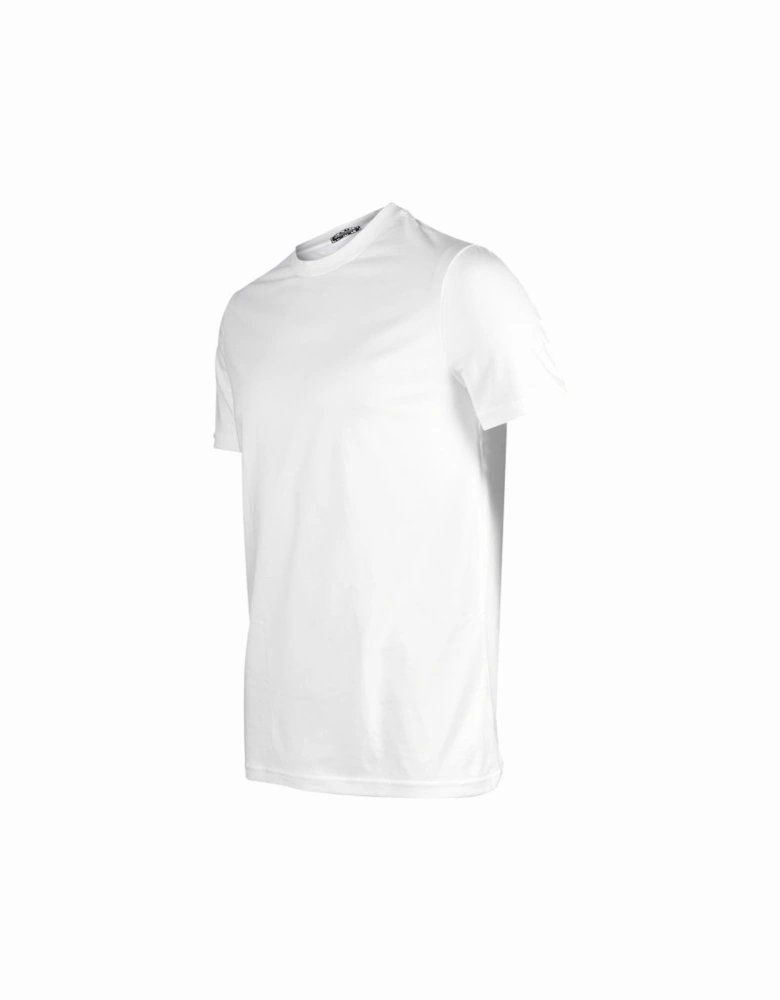 Cotton Stretch Crew-Neck T-Shirt, White