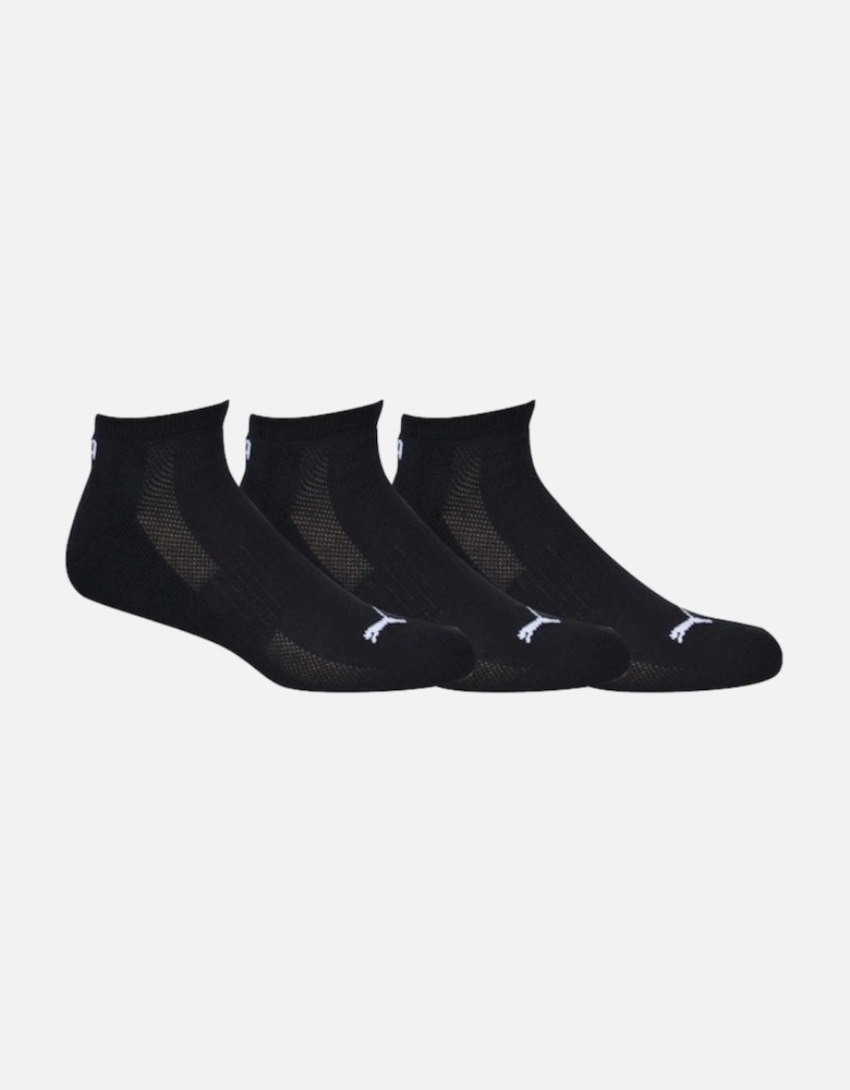 3-Pack Sports Trainer Socks, Black