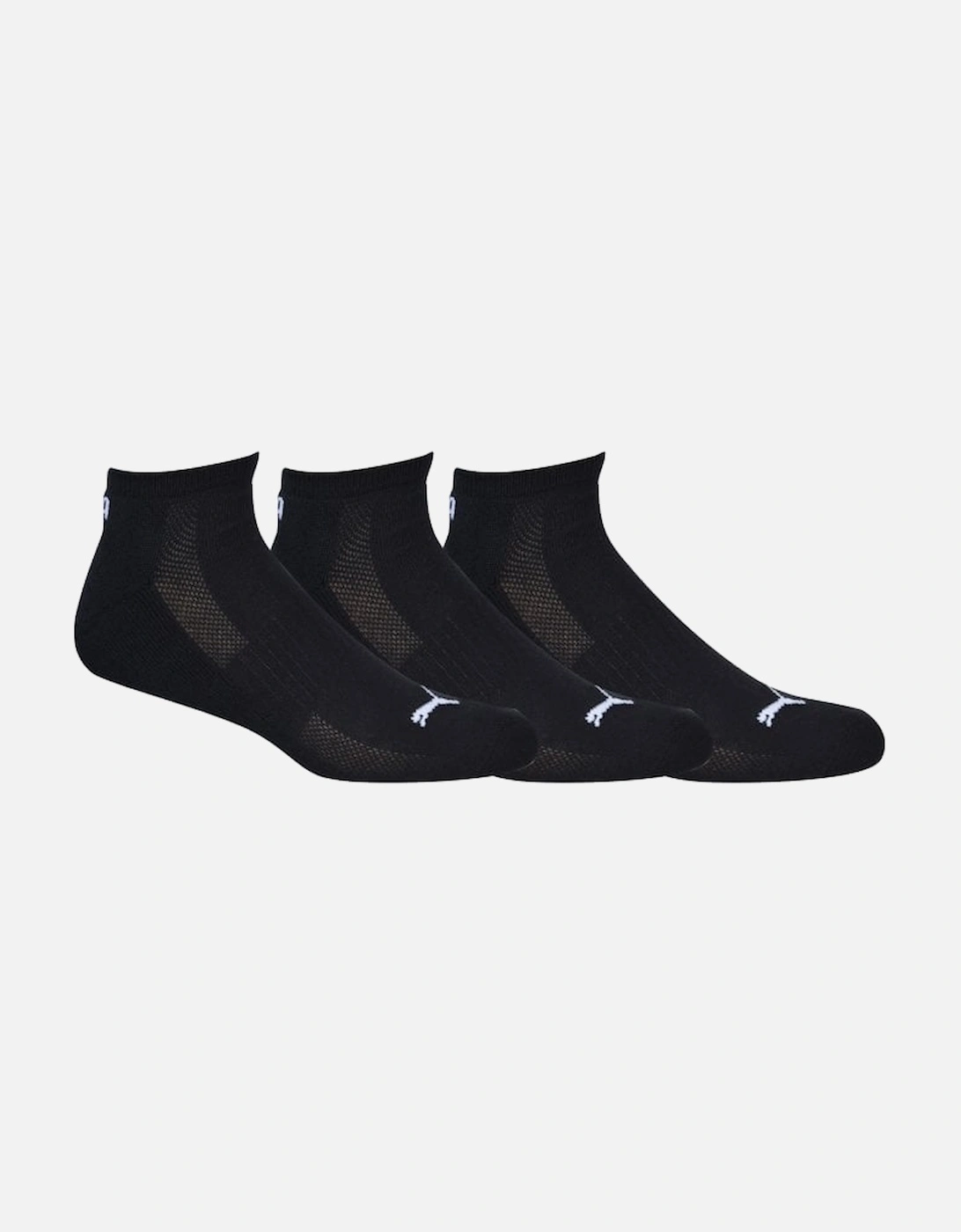 3-Pack Sports Trainer Socks, Black, 5 of 4