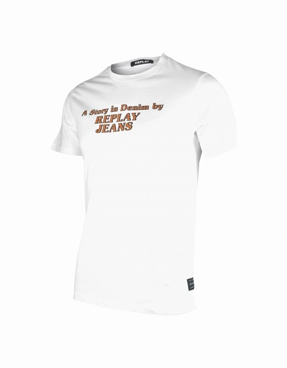 "A Story In Denim" Logo T-Shirt, White