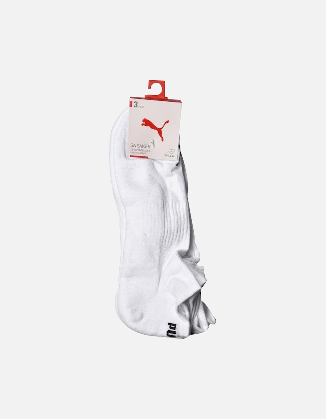 3-Pack Sports Trainer Socks, White