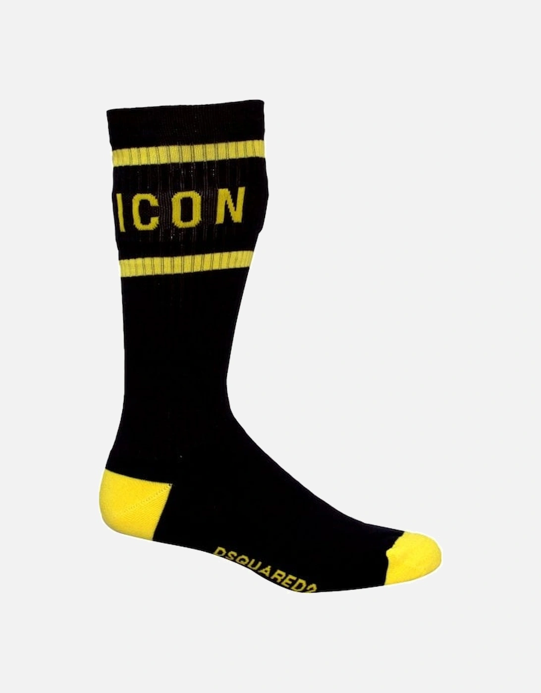 ICON Logo Sports Socks, Navy/yellow
