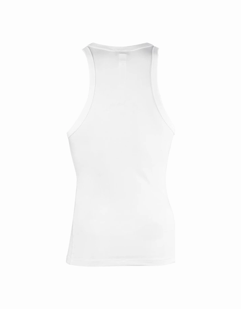 Cotton Stretch Tank Top Vest, White