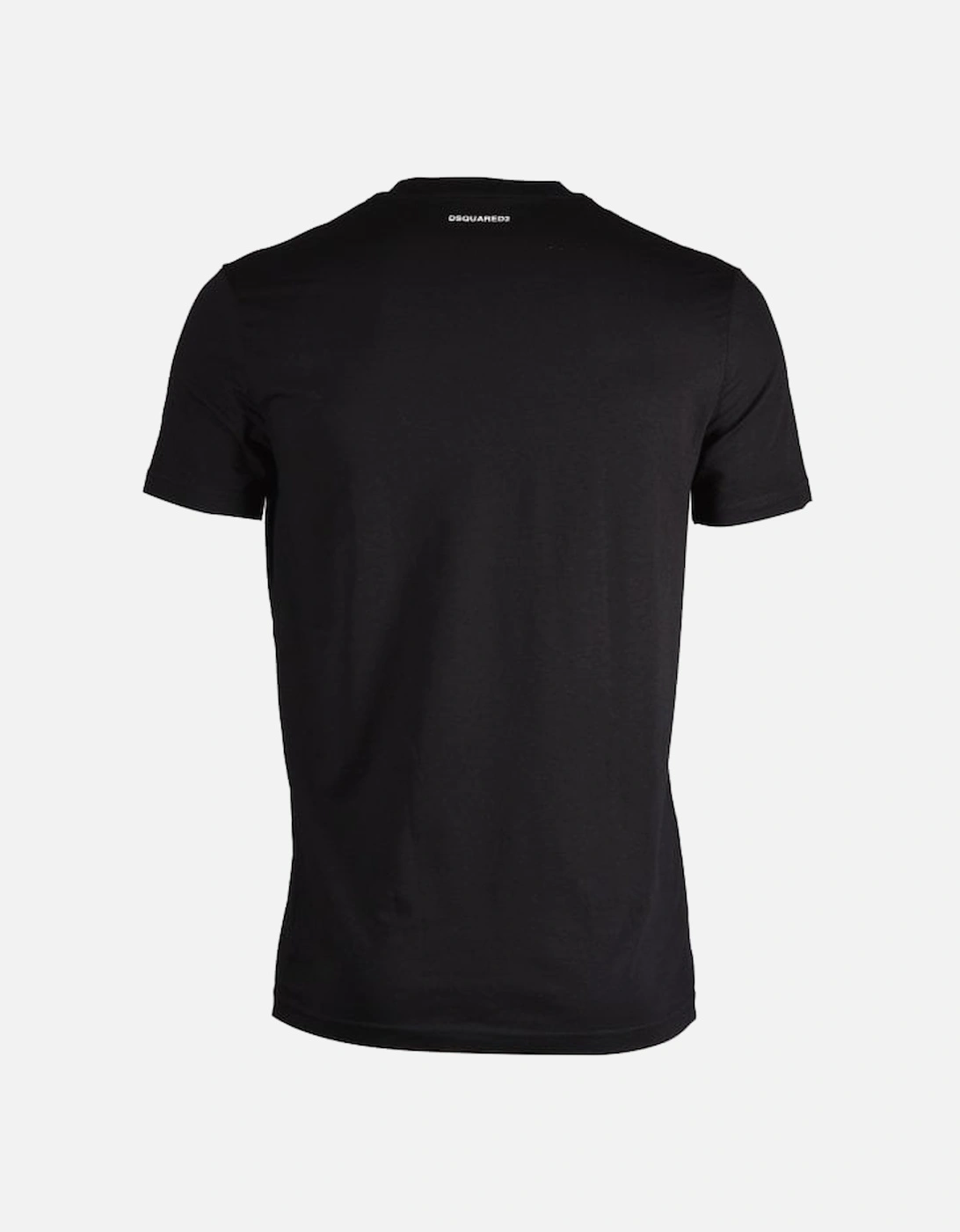 Cotton Stretch V-Neck T-Shirt, Black