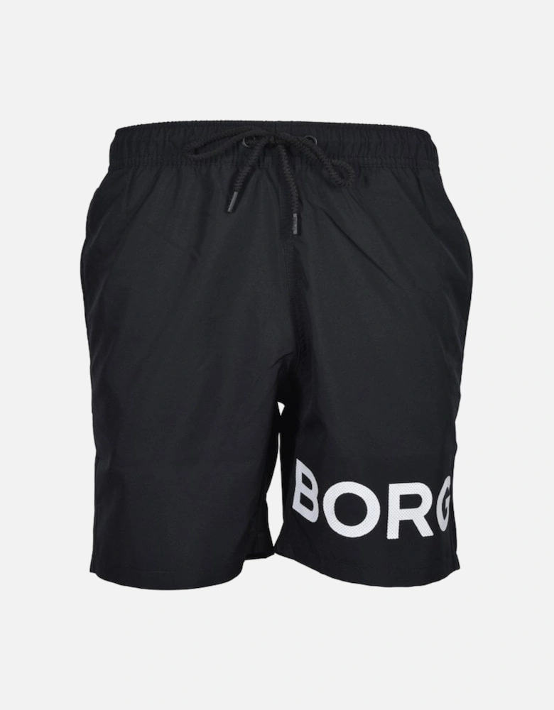 Logo Swim Shorts, Black