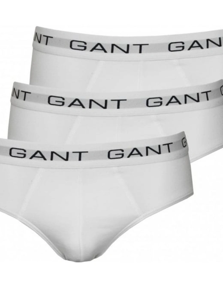 3-Pack Cotton Stretch Briefs, White