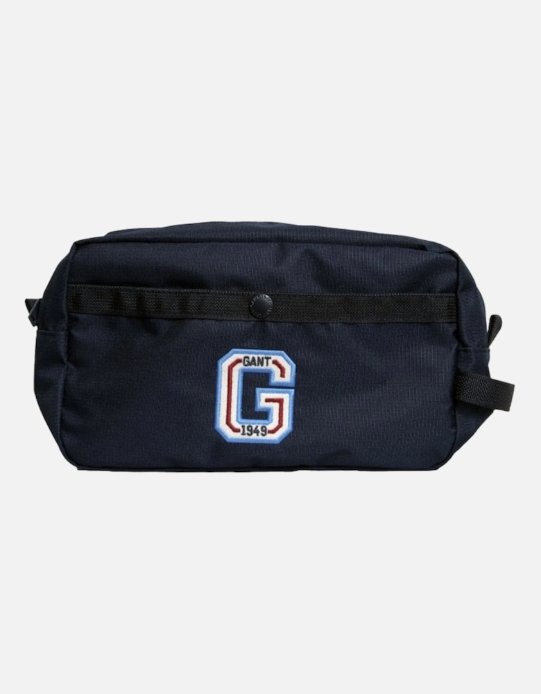 Sports Logo Washbag, Navy