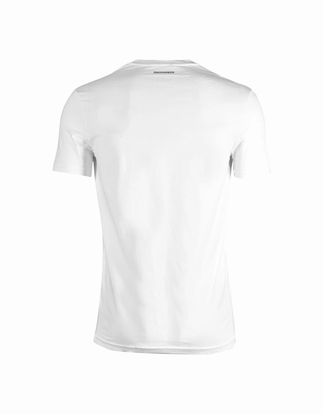 Cotton Stretch V-Neck T-Shirt, White