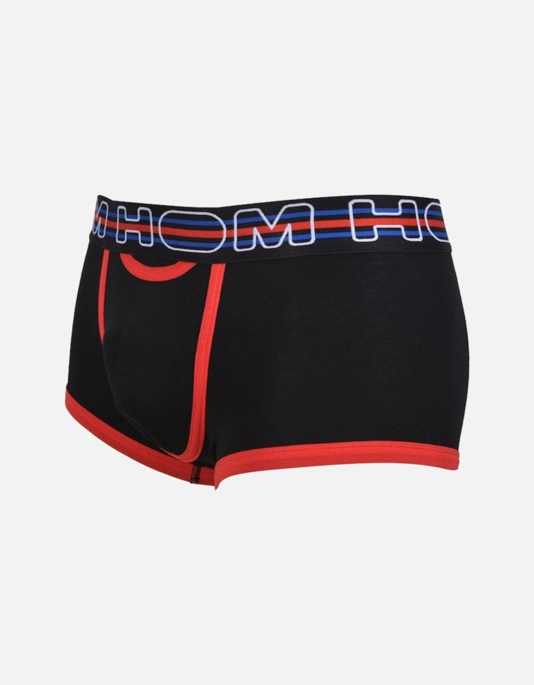 Cotton Up Sports Contrast Boxer Trunk, Black