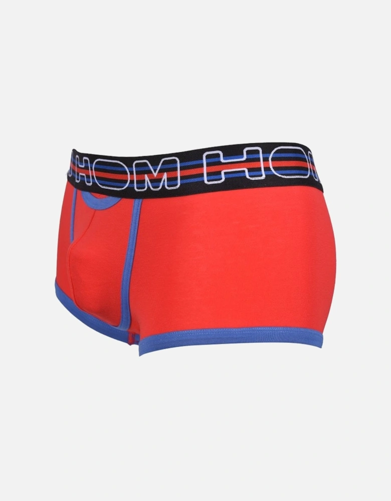 Cotton Up Sports Contrast Boxer Trunk, Red