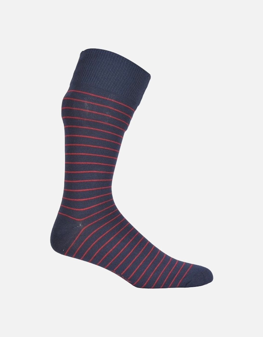 3-Pack Stripe & Solid Socks Gift Set, Navy/red