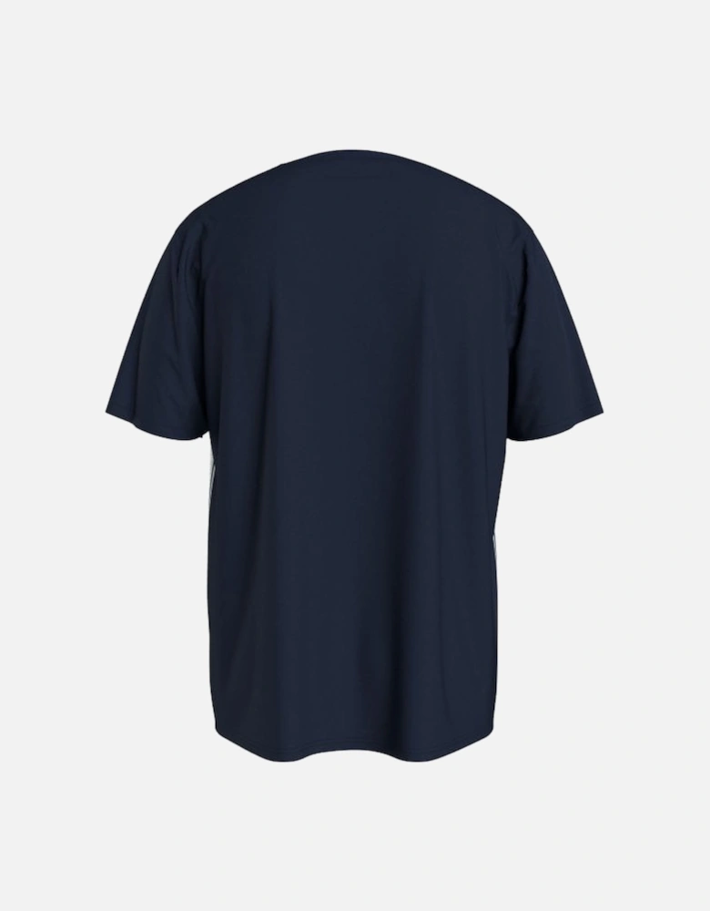 Logo Tape Towelling T-Shirt, Navy