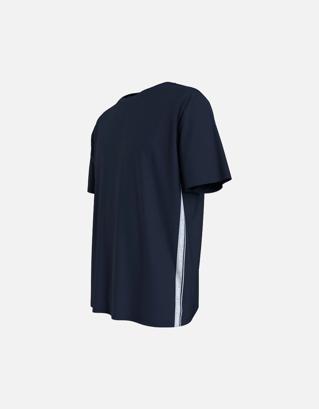 Logo Tape Towelling T-Shirt, Navy