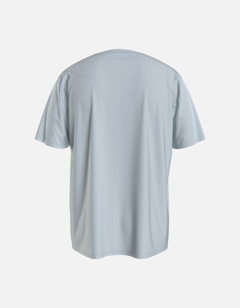 Logo Tape Towelling T-Shirt, Ice Storm Blue