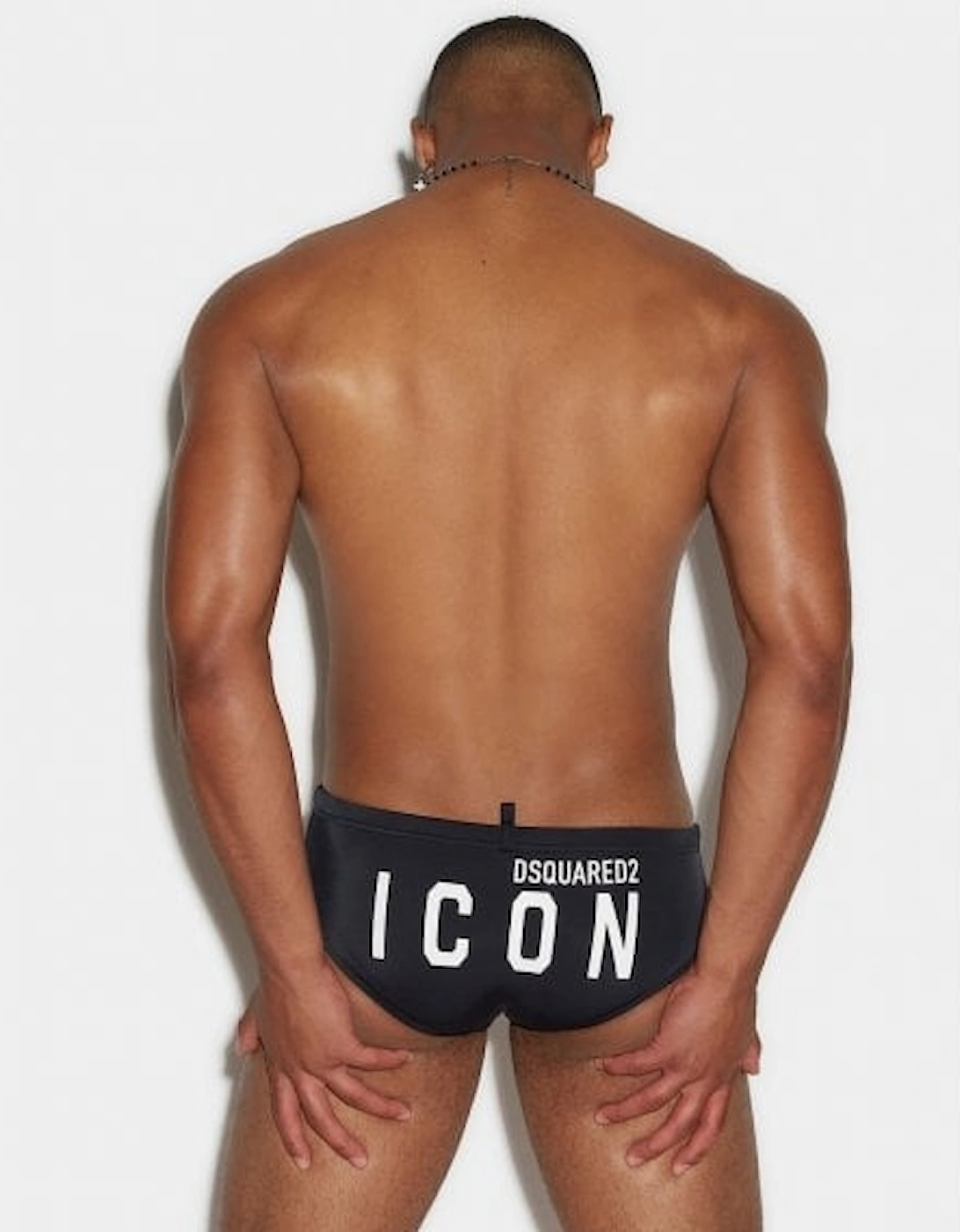 ICON Swim Brief, Black/white