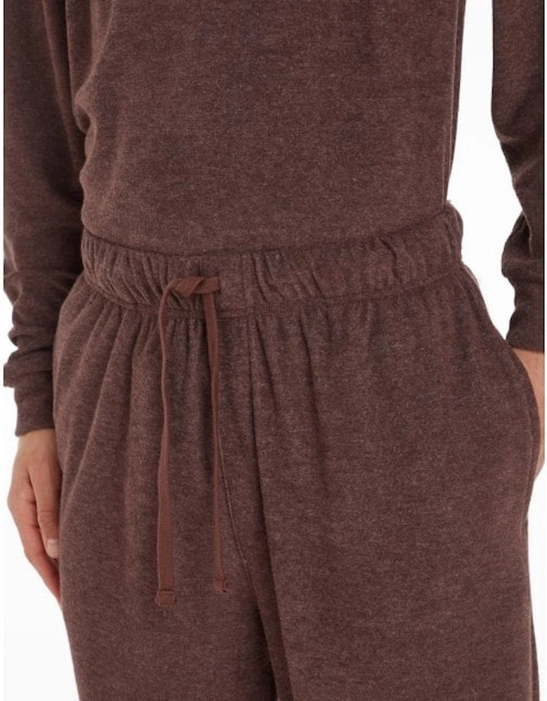 Cozy Lounge Jogging Bottoms, Deep Mahogany