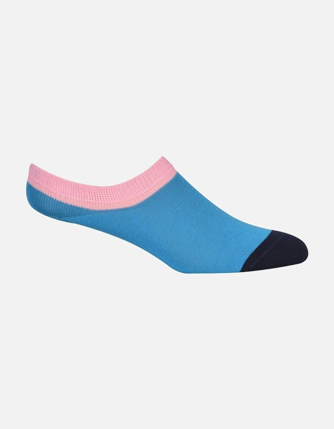 3-Pack Sunny Day No-Show Trainer Socks, Pink/Blue/Navy