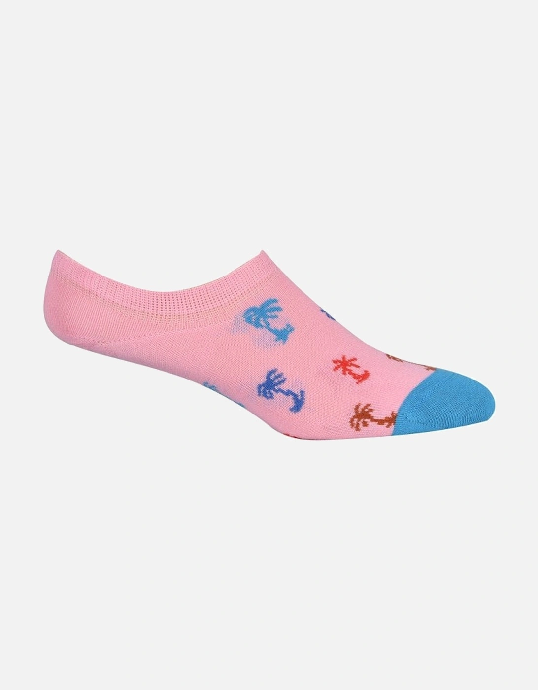 3-Pack Sunny Day No-Show Trainer Socks, Pink/Blue/Navy