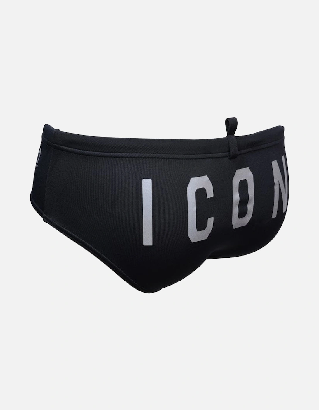 ICON Swim Brief, Black/silver