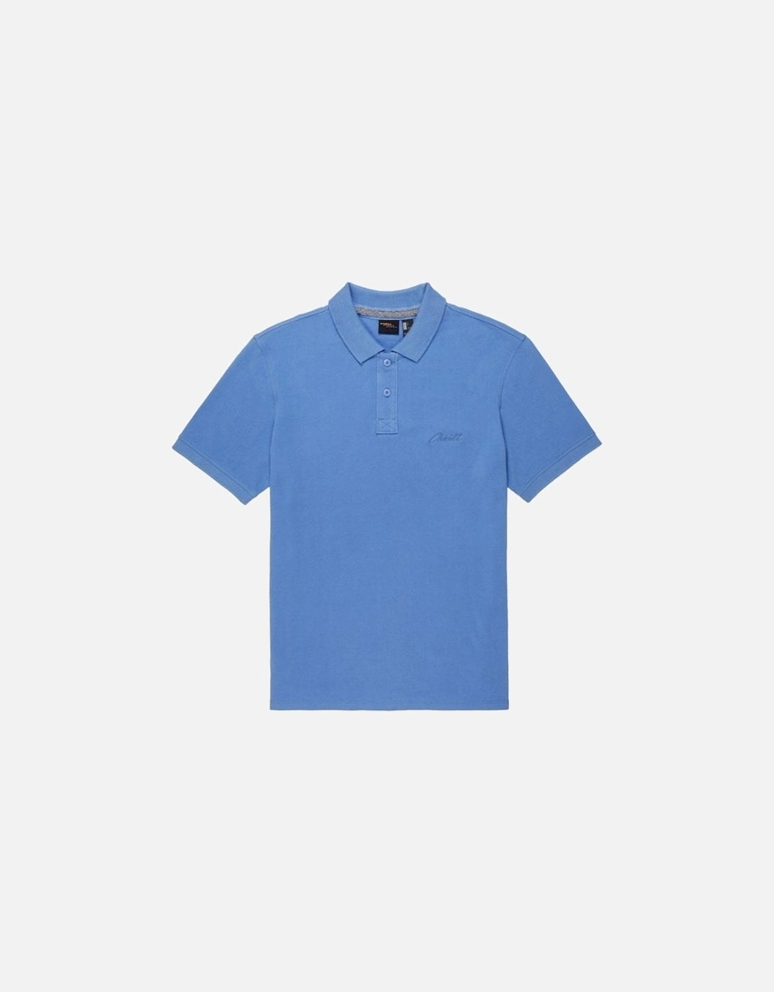 Pique Polo Shirt, Blue Heaven