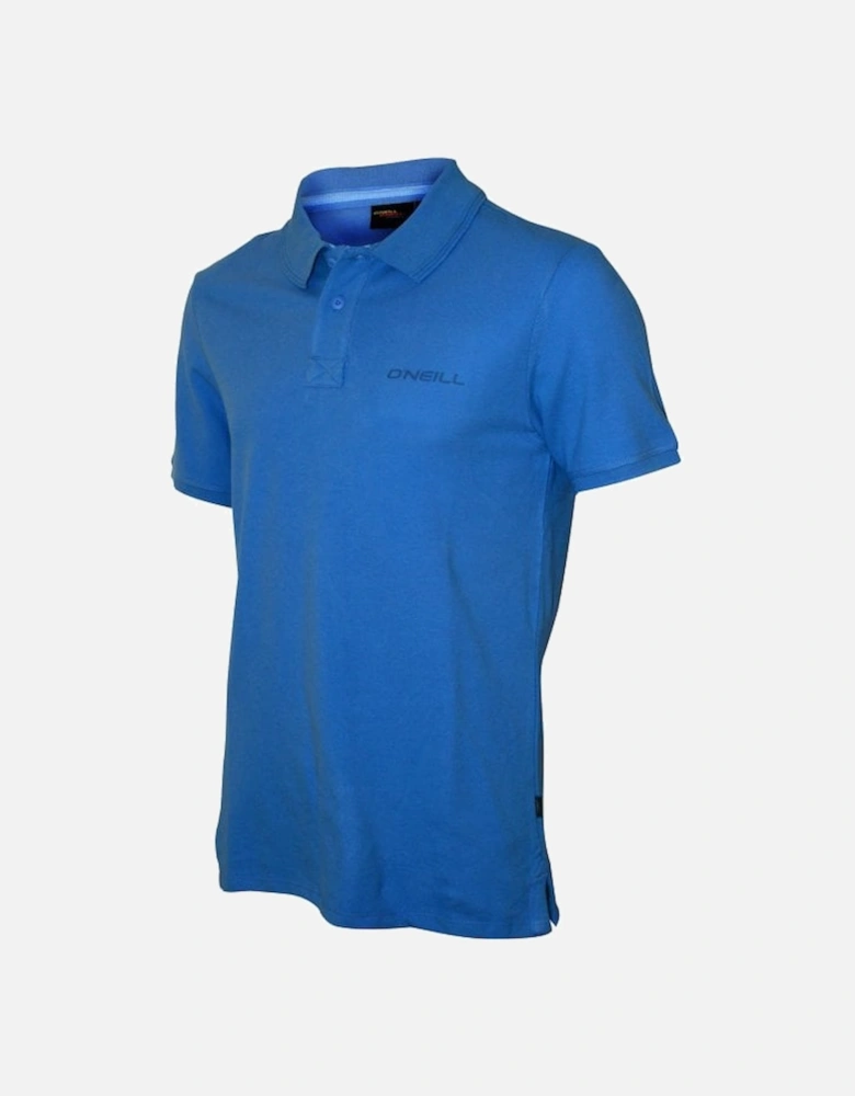 Pique Polo Shirt, Blue Heaven