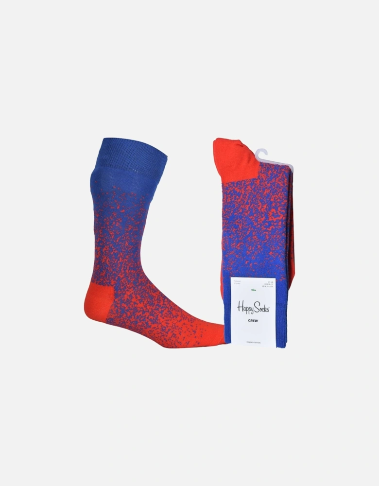 Stardust Socks, Blue/red