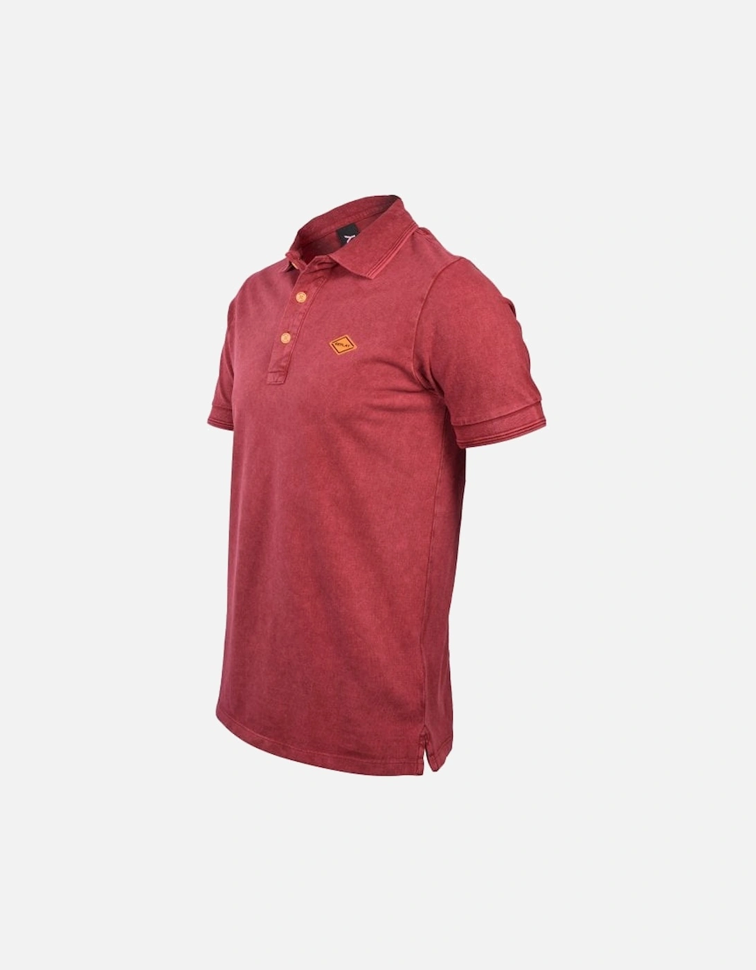 Pique Polo Shirt, Burnt Red